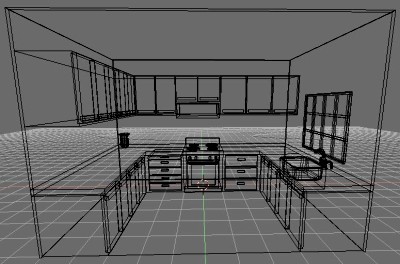 kitchen 3d obj - Kitchen by 3DUniverse Pro